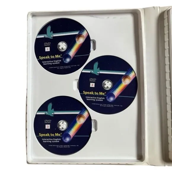 Speak To Me: English Set 1 W/Workbook 2008 Education Language Video DVD Learn
